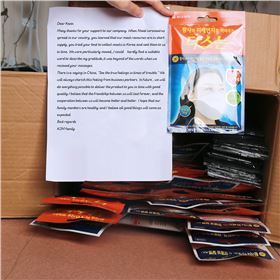 韩国客户送的口罩 韩国客户送的口罩